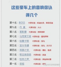 豪车音响品牌十大排名十大汽车音响排名