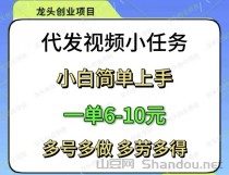 视频种草挣钱任务，抖音视频一条10米